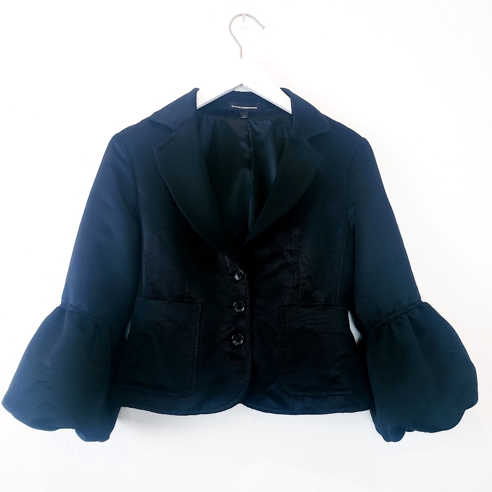 Express Black Balloon Sleeve Blazer Size 4